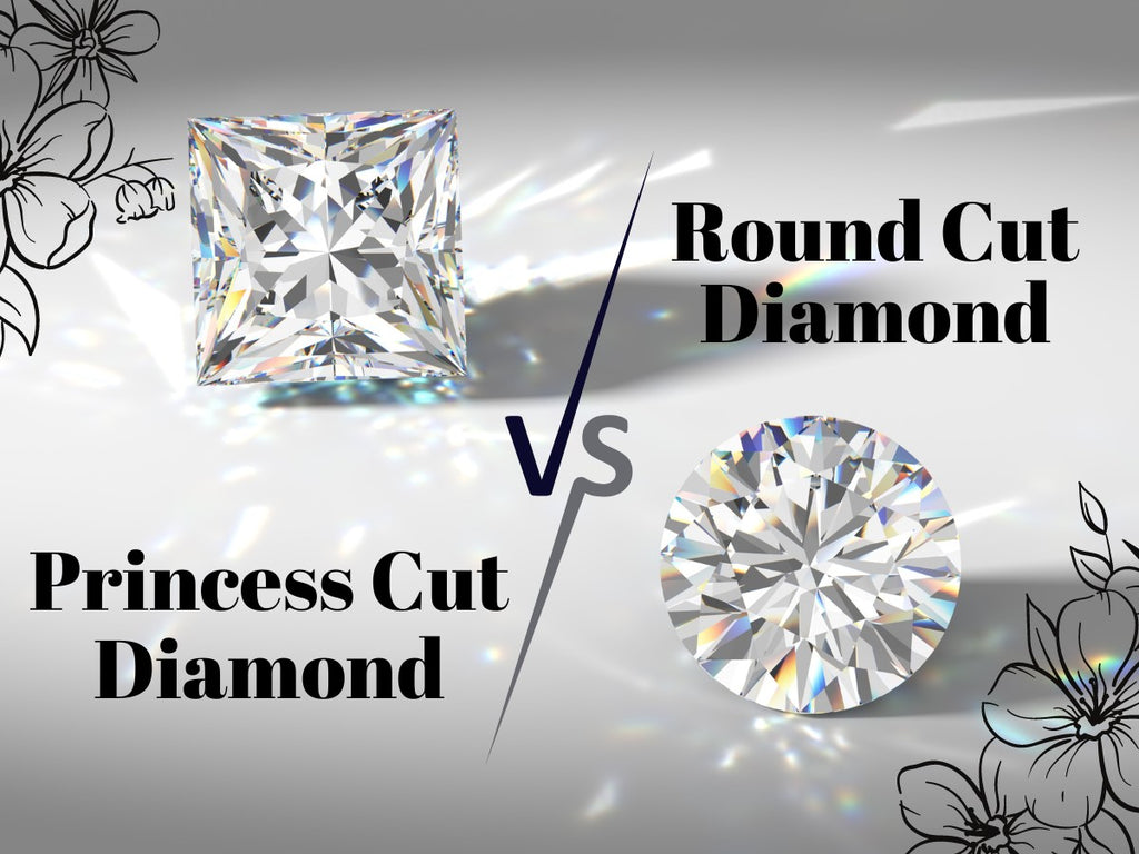Princess Cut Vs. Round Cut Diamonds | Angel Alchemy