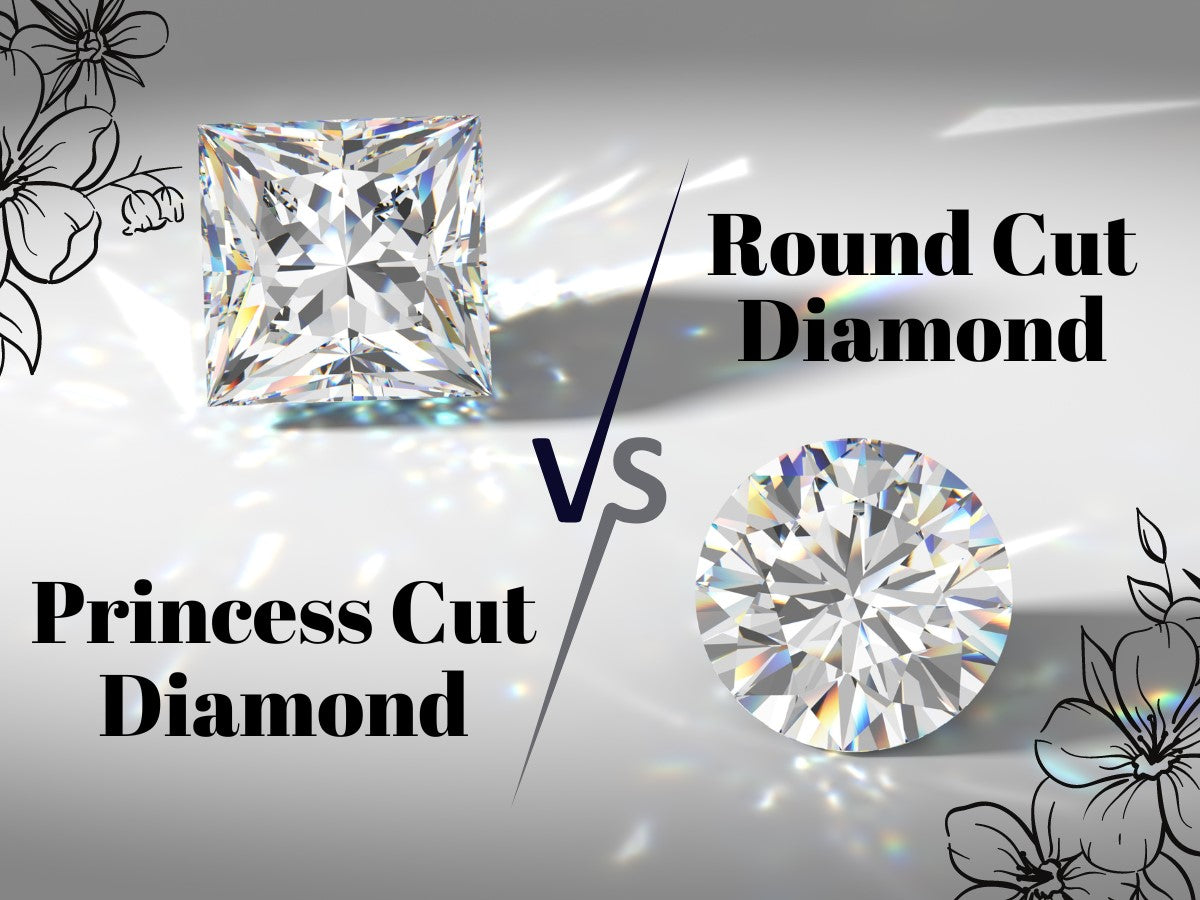 Brilliant princess cut diamond Clearance