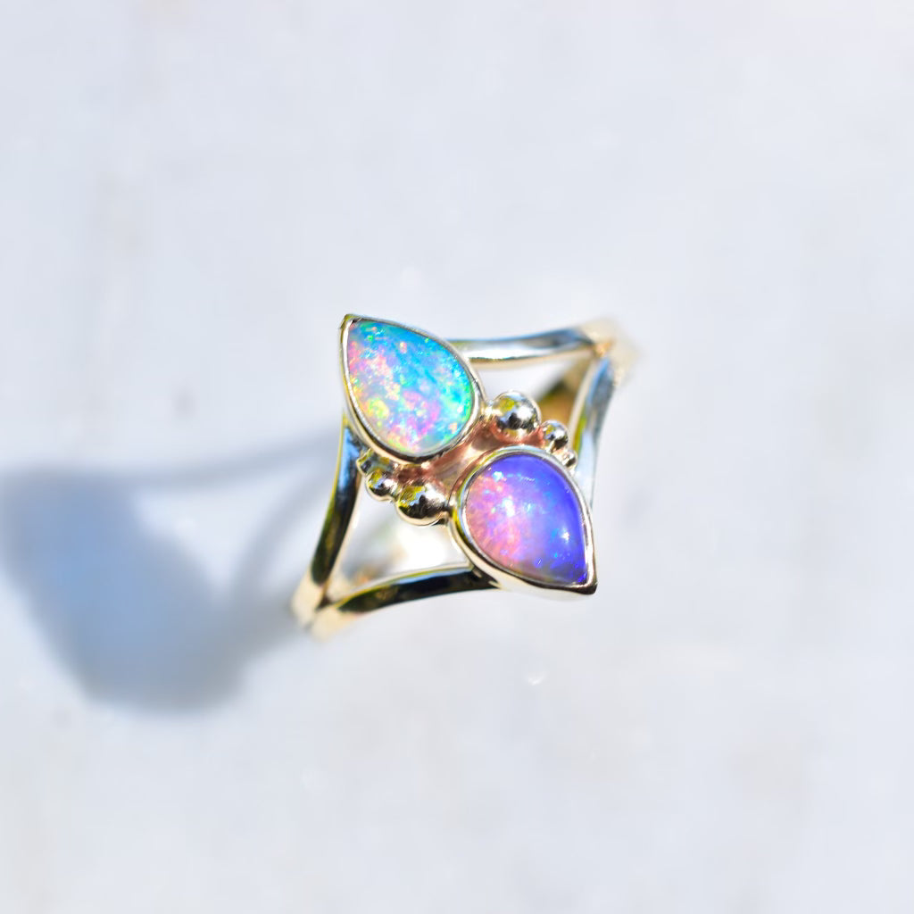 Talisman Double Opal Ring