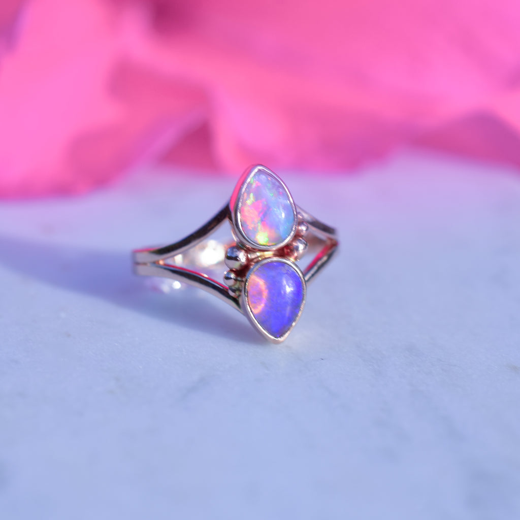 Fundraiser for Friends double Opal rainbow talisman reserved - Angel Alchemy Jewelry